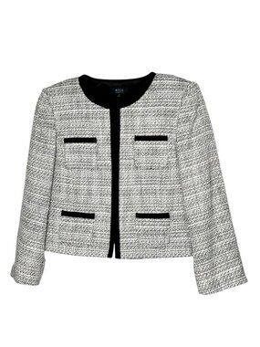 Alex Marie Women's Size 4 Cotton Blend Tweed Cropped 4-Pocket Career Minimal